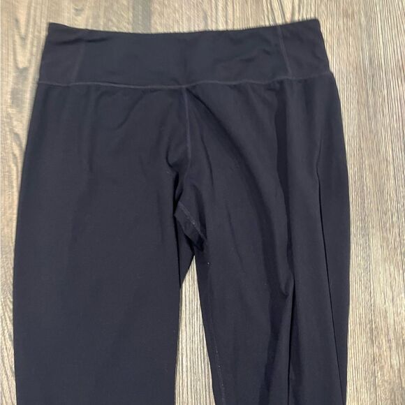 Athleta Womens Legging Pants High Rise Pull-On Drawstring Hem Black Size LT - Picture 2 of 9